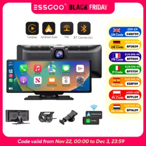 4K Touch Screen Car Dashcam Wireless Apple Android Recorder