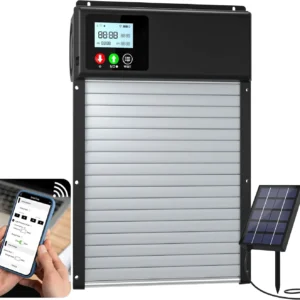 WiFi Remote Automatic Chicken Coop Door Opener Solar Powered