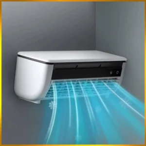 Wall-Mounted Air Cooling Fan 3 Speeds Desk Fan Rechargeable