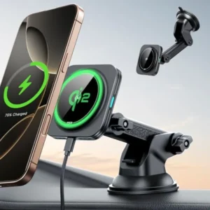 Car Charger Suction Cup Magnetic Wireless Dashboard Car Phone