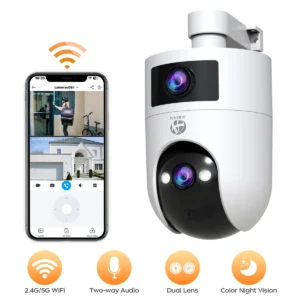 4K 6MP HD AI Tracking 5G WIFI IP Camera Video Surveillance