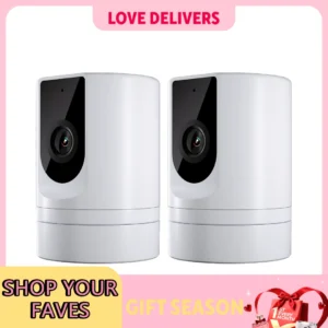 2PC Ease Life APP, Security Camera Indoor, 1080P Pet Camera,