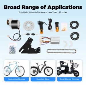 Electric Bike Conversion Kit 350W 36V 3 Safety Protections