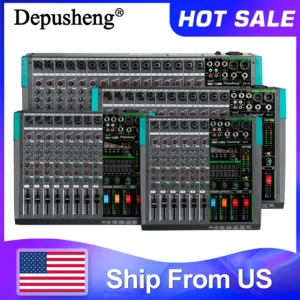16 Channels Audio Sound  Mixing DJ Console