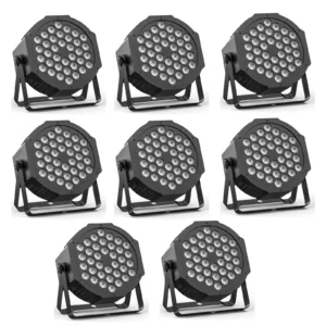 4/8PCS 36LEDs RGB Par Lights With Remote & DMX Control
